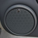 Mini with upgraded system to the Sonic Reveal - Shown are the front door speaker grill