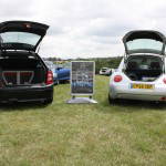 Sonic Bliss Fabia on the left and Sonic Punch Beetle on the right at the T19 TalkAudio meeting Sonic Bliss Fabia on the left and Sonic Punch Beetle on the right at the T19 TalkAudio meeting
