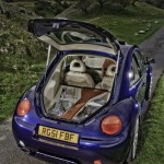 VW Beetle - Four Audison Thesis HV Venti amplifiers, Pioneer ODR RS-P90, Sonic Systems