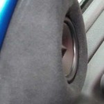 Vauxhall Astra MK4 custom fabricated mid-range pod covered in alcantara
